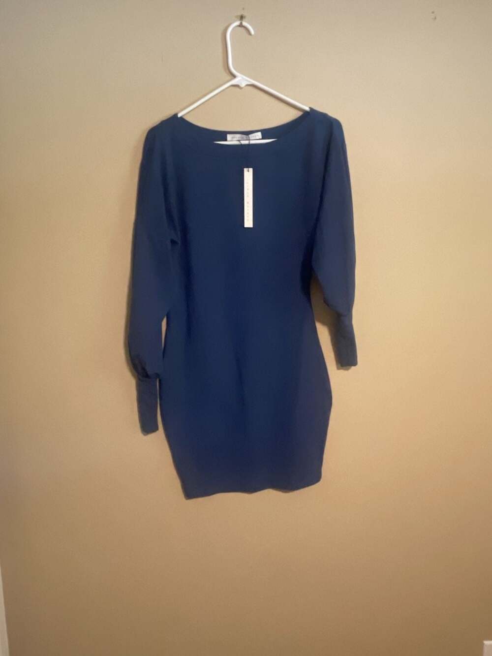 Susana Monaco Night Sky Off-The-Shoulder Long Sleeve Mini Dress